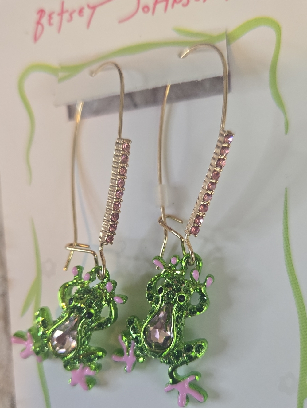 Betsey Johnson Wallet And 2 Pair Of Earings - Picture 8 of 9